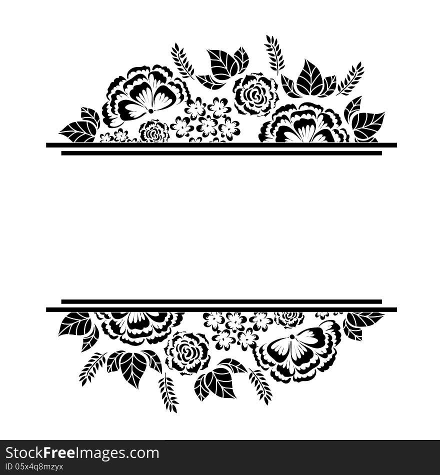 Fresh background with plants and flowers. Fresh background with plants and flowers