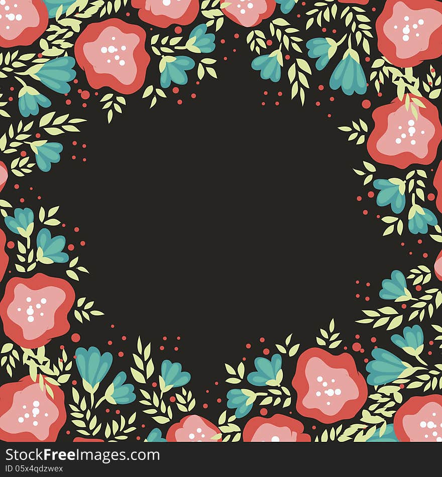 Fresh background with plants and flowers. Fresh background with plants and flowers