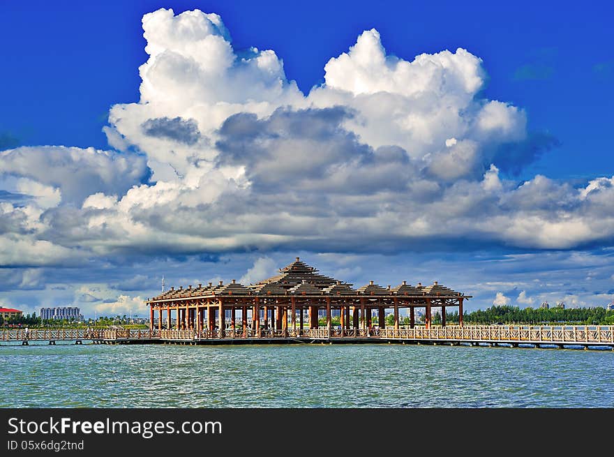 The Pavilions Under White Clouds