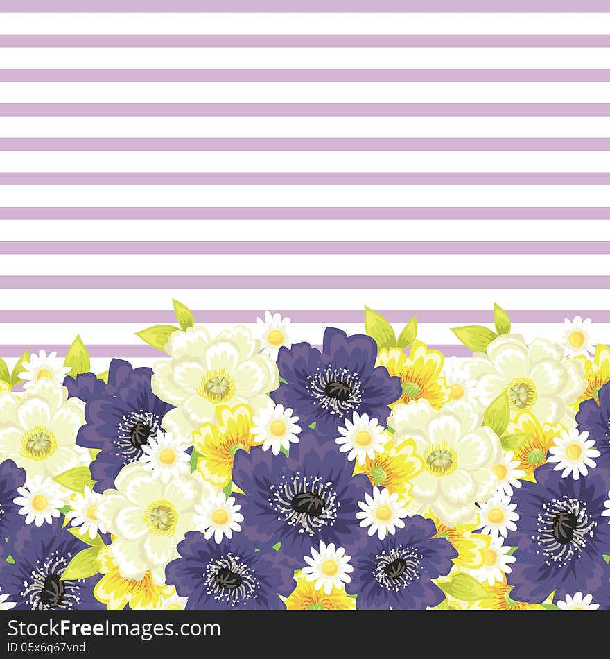 Fresh background with plants and flowers. Fresh background with plants and flowers