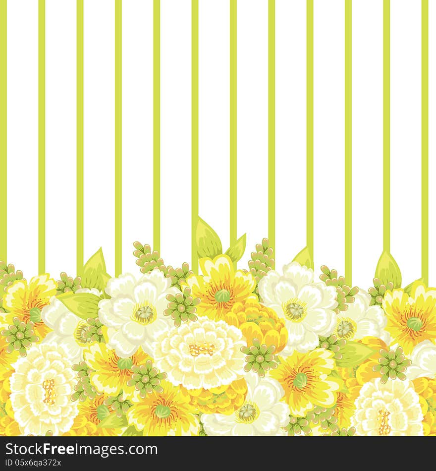 Fresh background with plants and flowers. Fresh background with plants and flowers