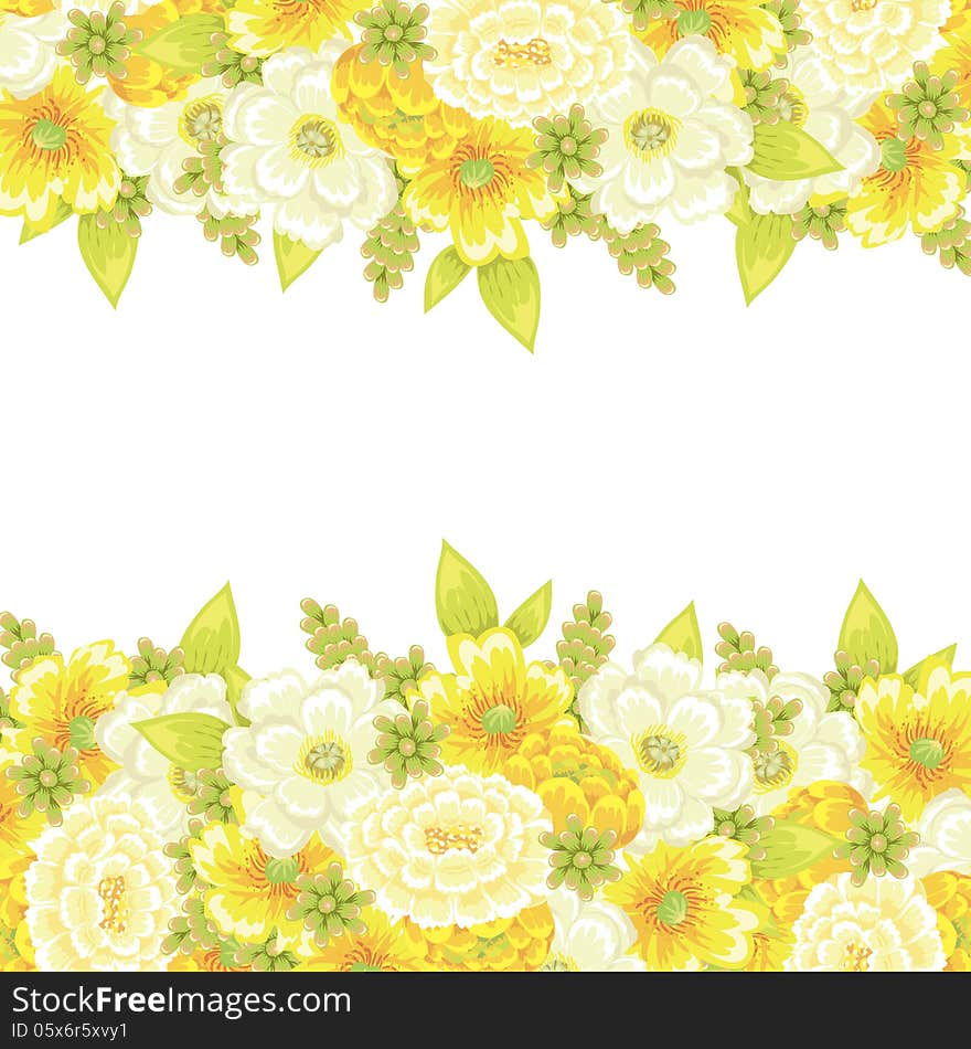 Fresh background with plants and flowers. Fresh background with plants and flowers