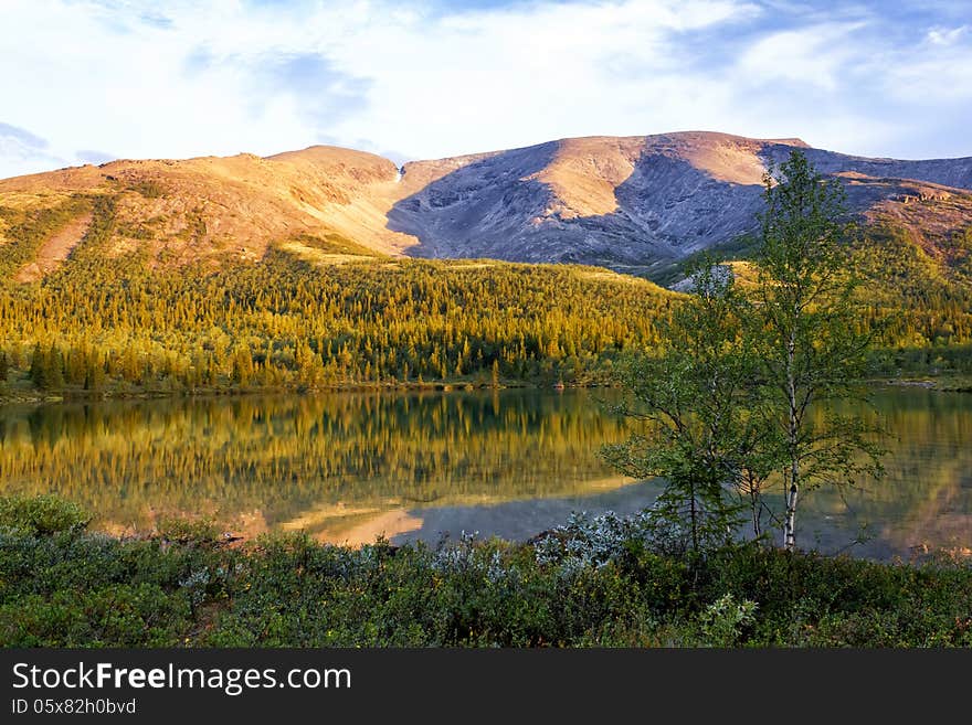 View of the Northern Chorrgor pass, Khibiny, Russia