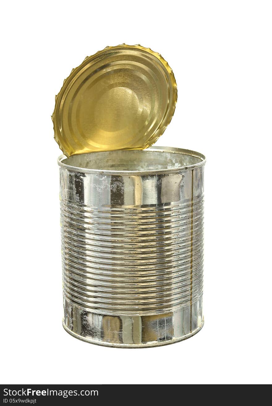 Empty food can