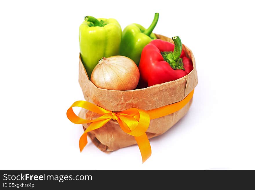 Vegetables in bag