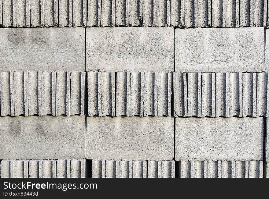 Cement block stacking