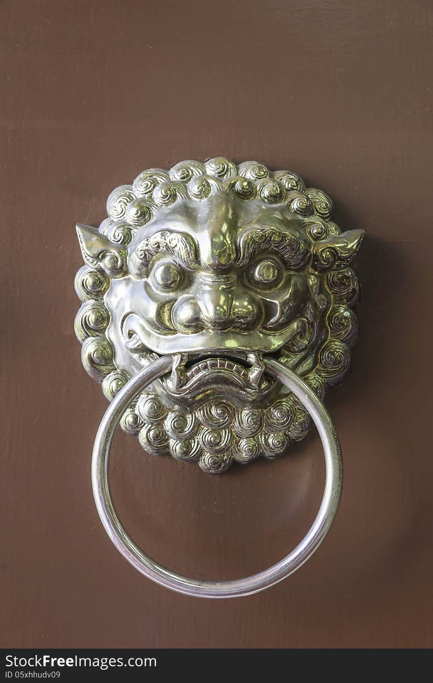 Traditional chinese door handle and knocker