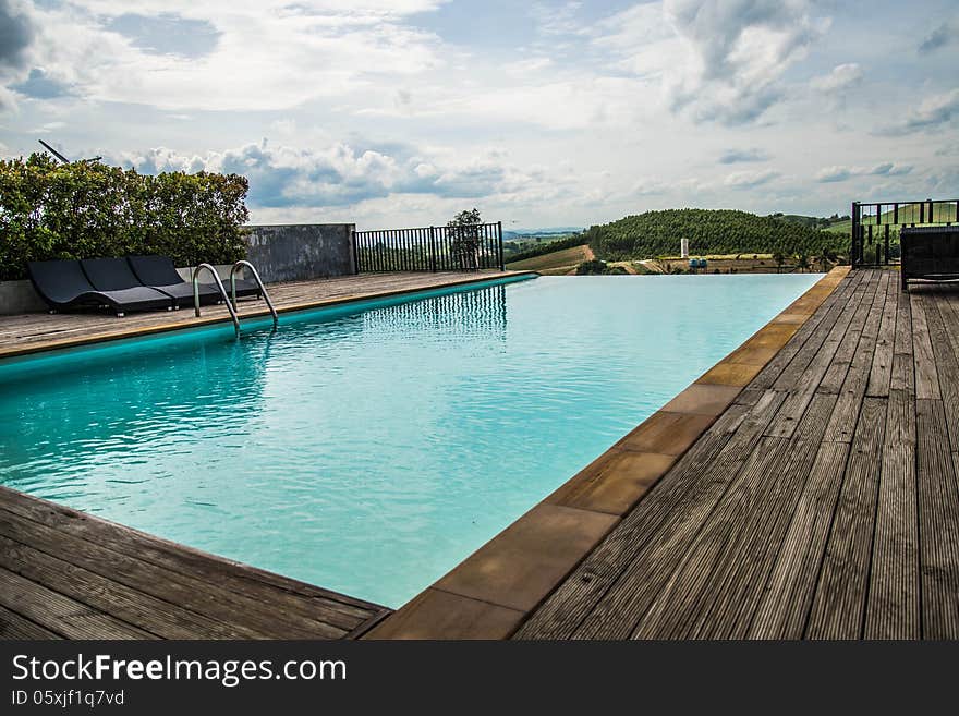 Pool on the mountain