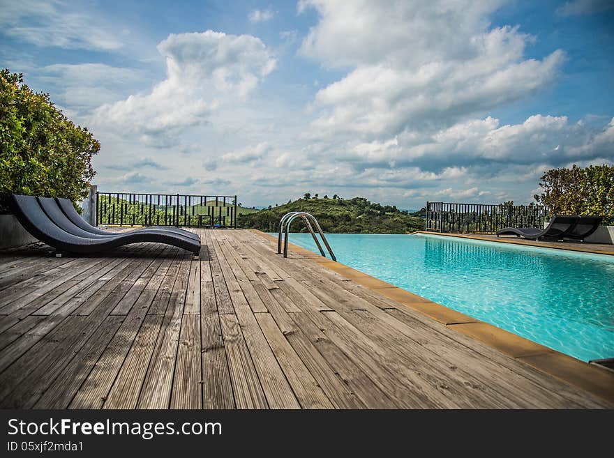 Pool on the mountain