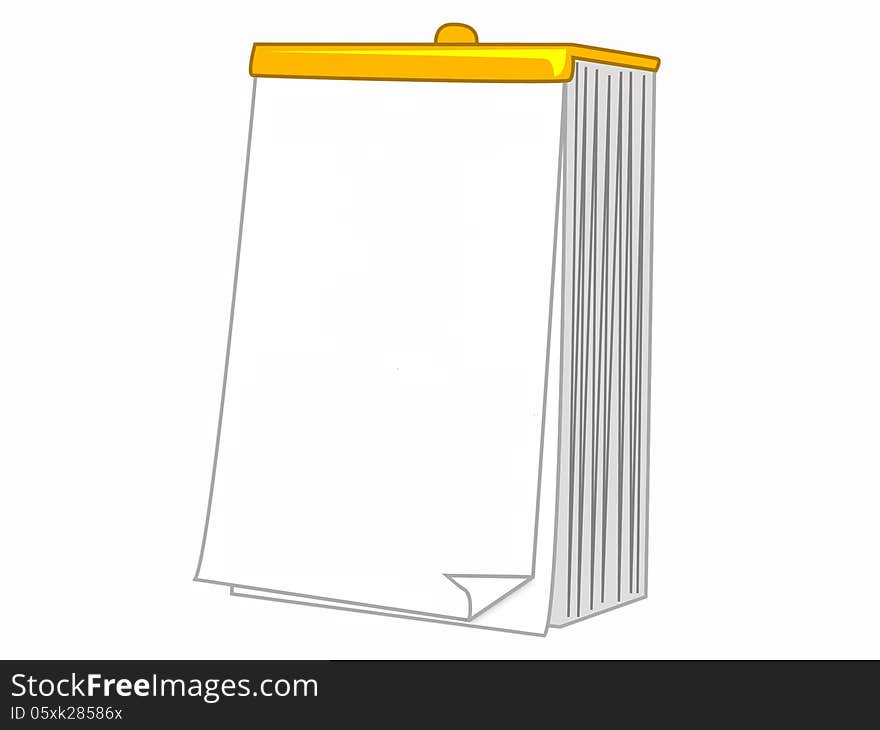 Blank realistic notepad notebook