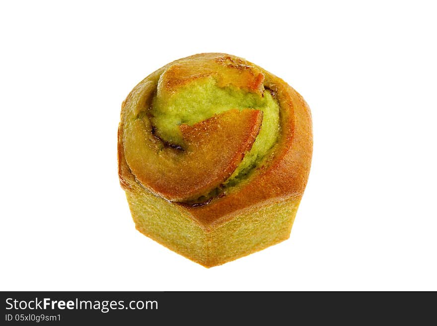 Isolated Green Tea Muffin