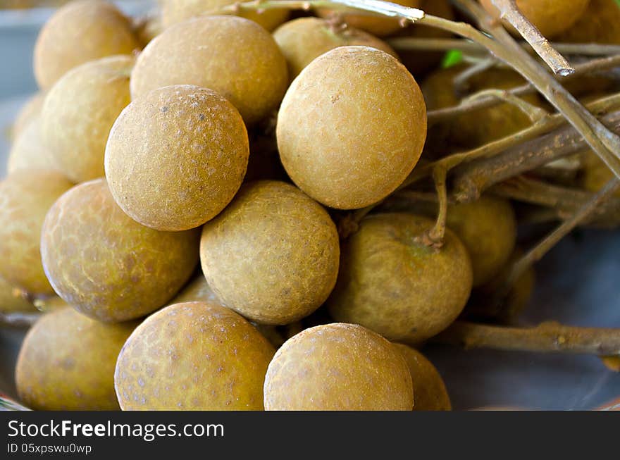 The Fresh Sweet Longan Thai Fruit Yummy