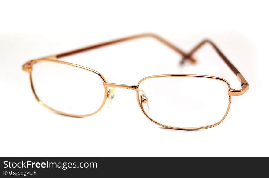 Eye glasses isolated on white background