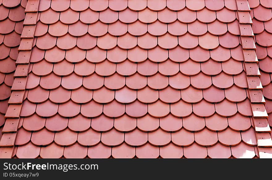 Roof tile as background or texture