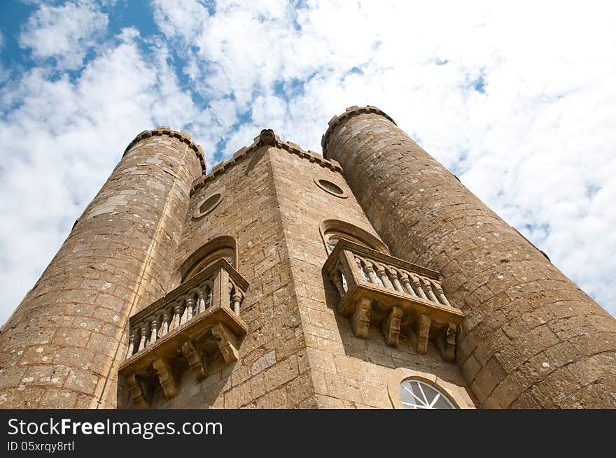 Looking up at the tower