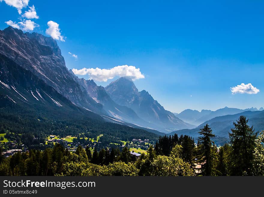 Cortina d Ampezzo  village, Italy