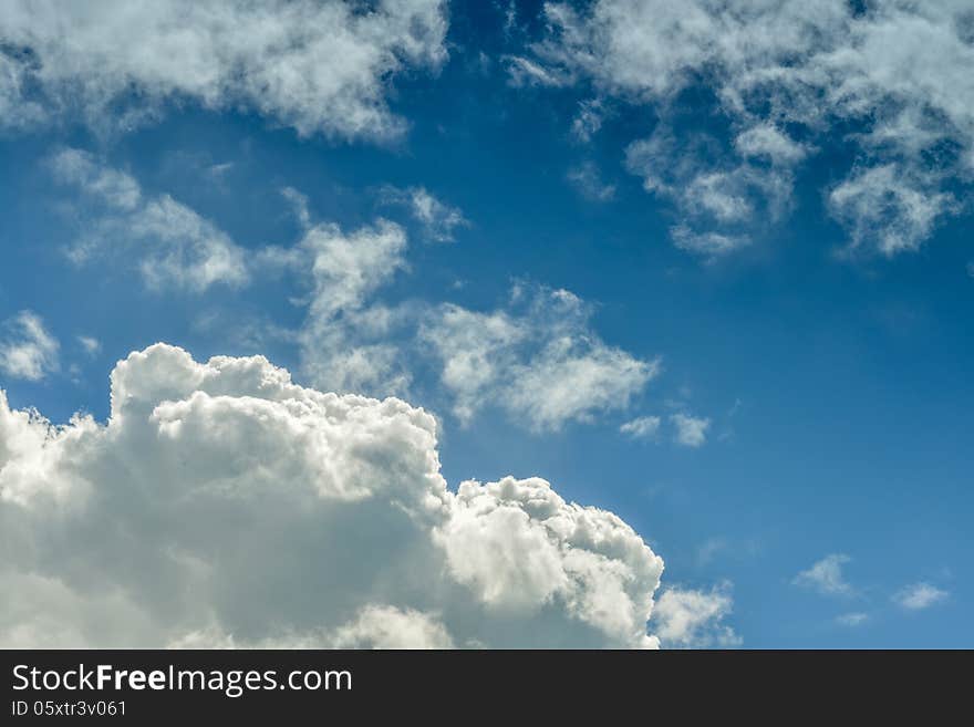 White Clouds On Blue Sky