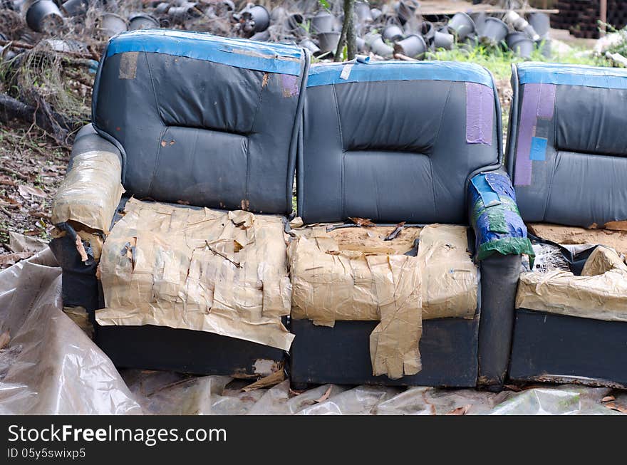 Old sofa that was left by the wayside