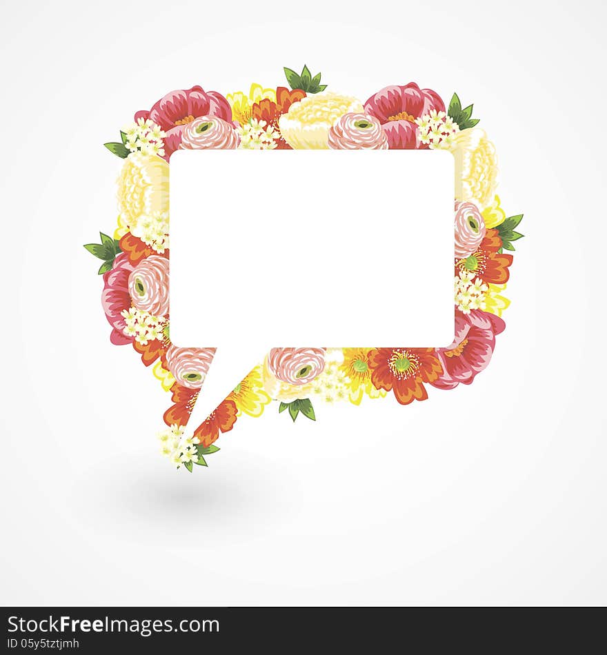 Fresh background with plants and flowers. Fresh background with plants and flowers