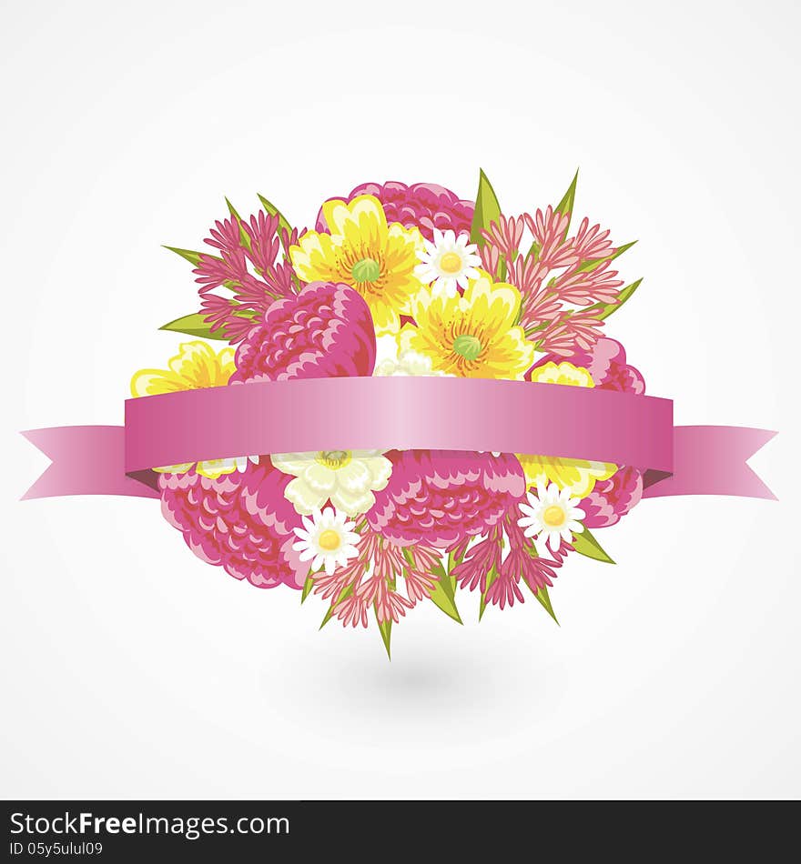 Fresh background with plants and flowers. Fresh background with plants and flowers