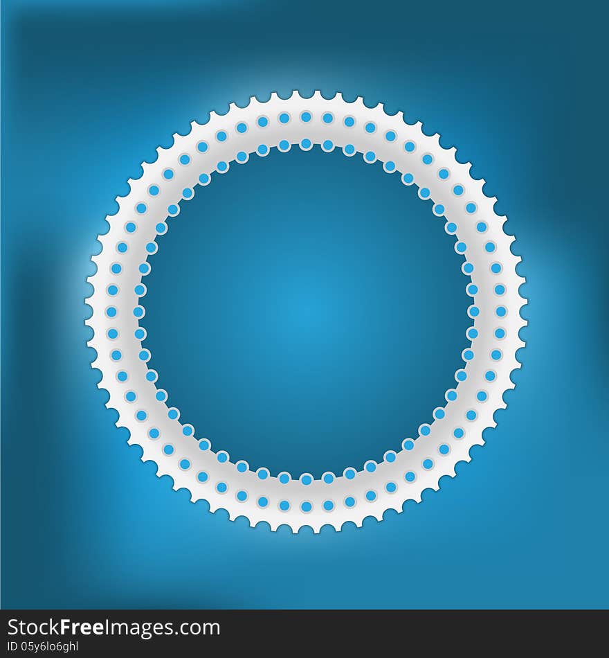 Vector abstract gray and blue circle. Vector abstract gray and blue circle