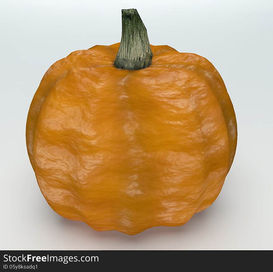 Pumkin on white background