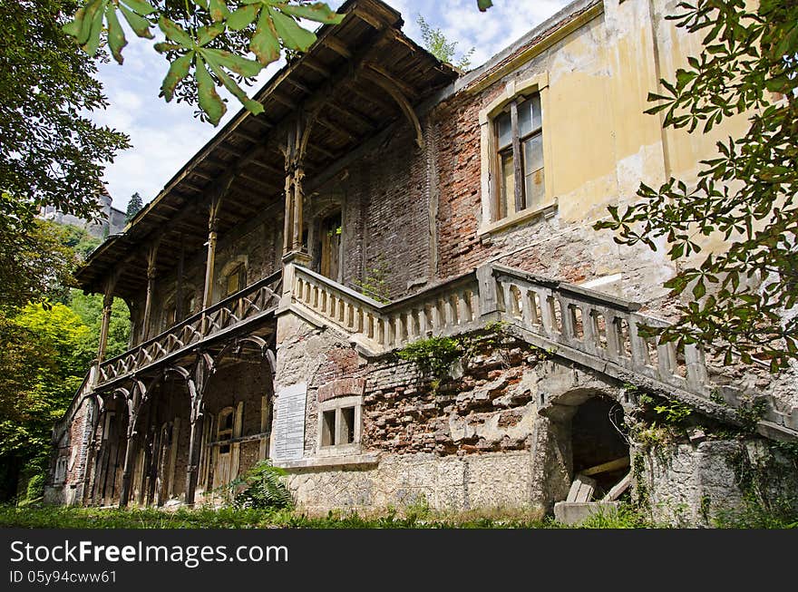 Ruins of an old house