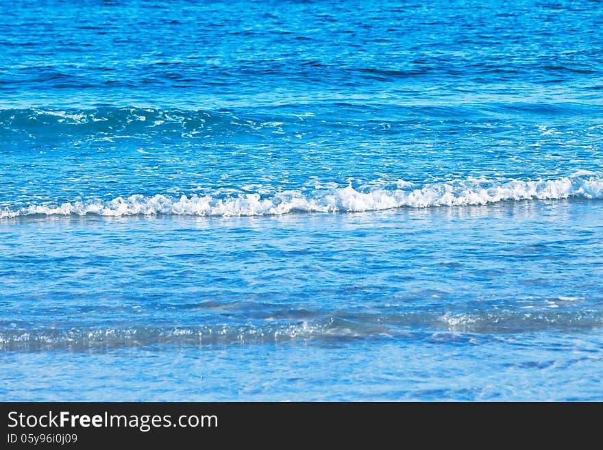 Small surf waves from the Gulf of Mexico in Florida. Small surf waves from the Gulf of Mexico in Florida