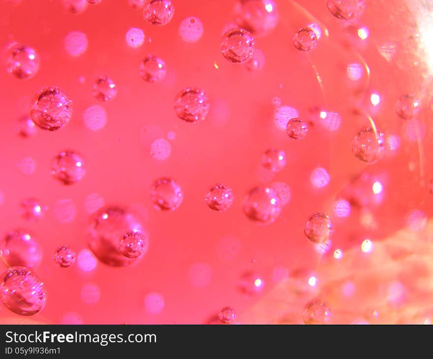 Pink Abstract Bubble Background