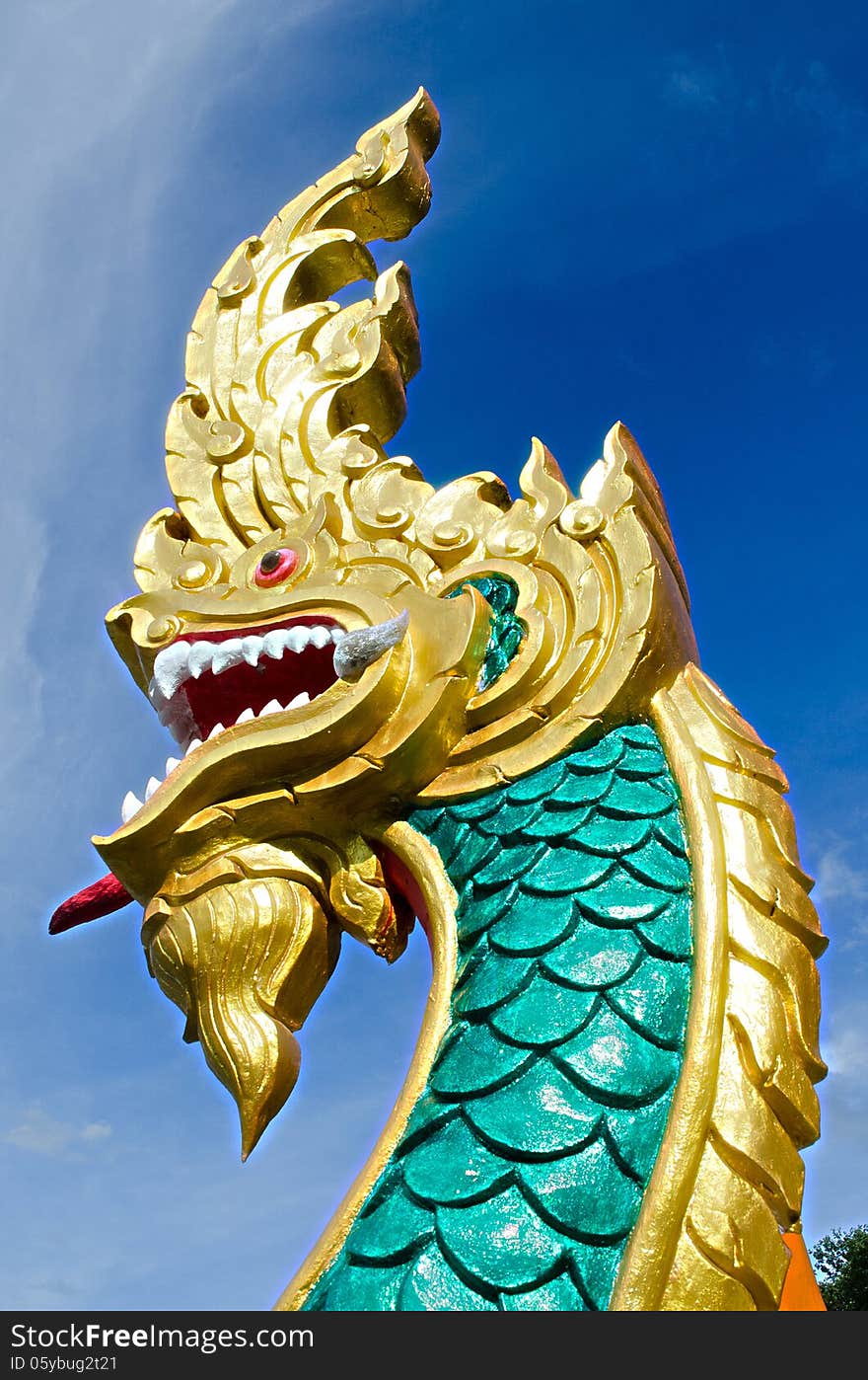 Statue Of King Of Nagas Symbol Image