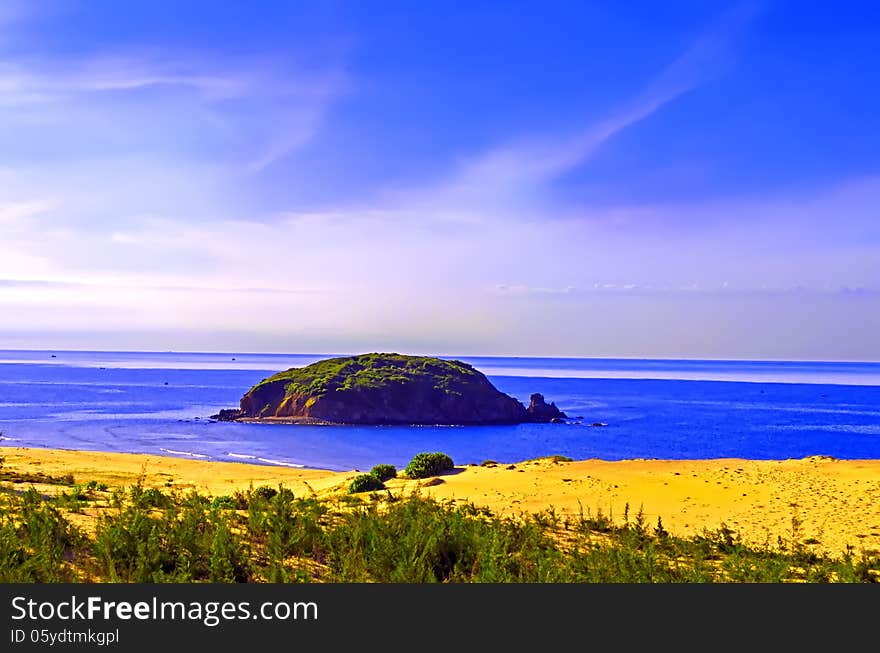 Small Island In South China Sea.