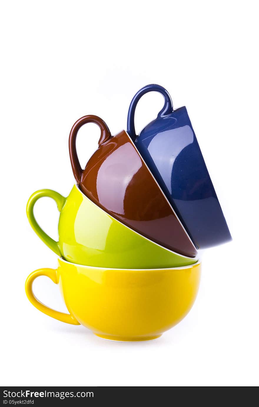 Colorful ceramic cup