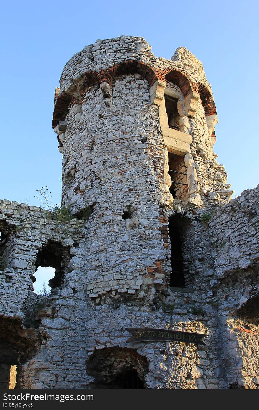 Ogrodzieniec castle ruins poland.