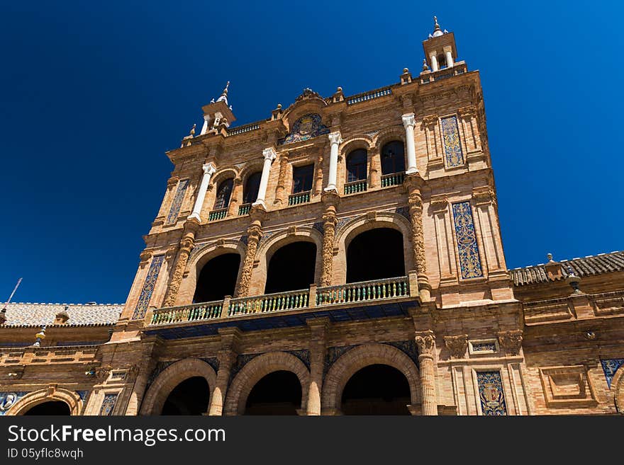 Spanish Square In Sevilla, Spain