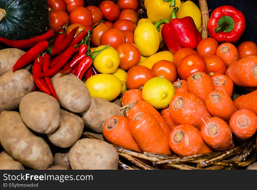 Vegetables in market