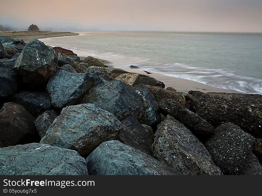 Rocks and Ocean