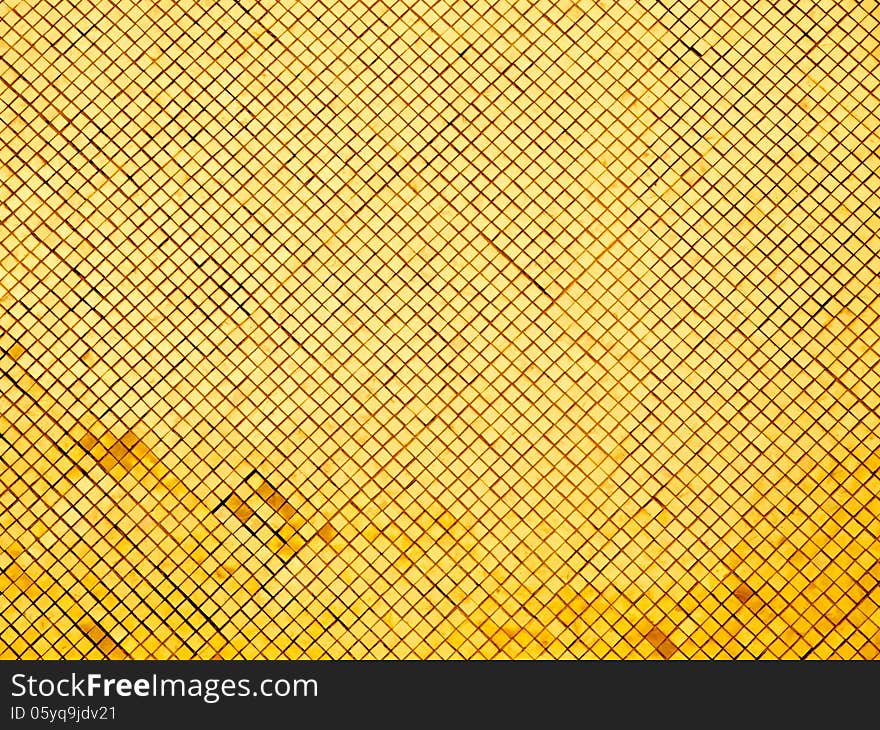 Yellow Tiled Wall