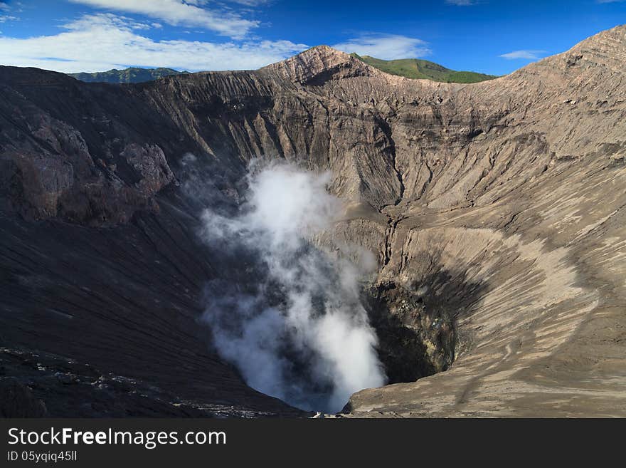 Creater of Bromo vocalno, East Java, Indonesia