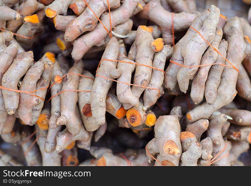 Turmeric in local market, Thailand