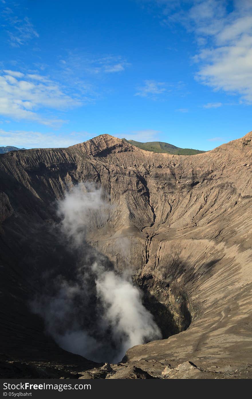 Creater of Bromo vocalno, East Java, Indonesia