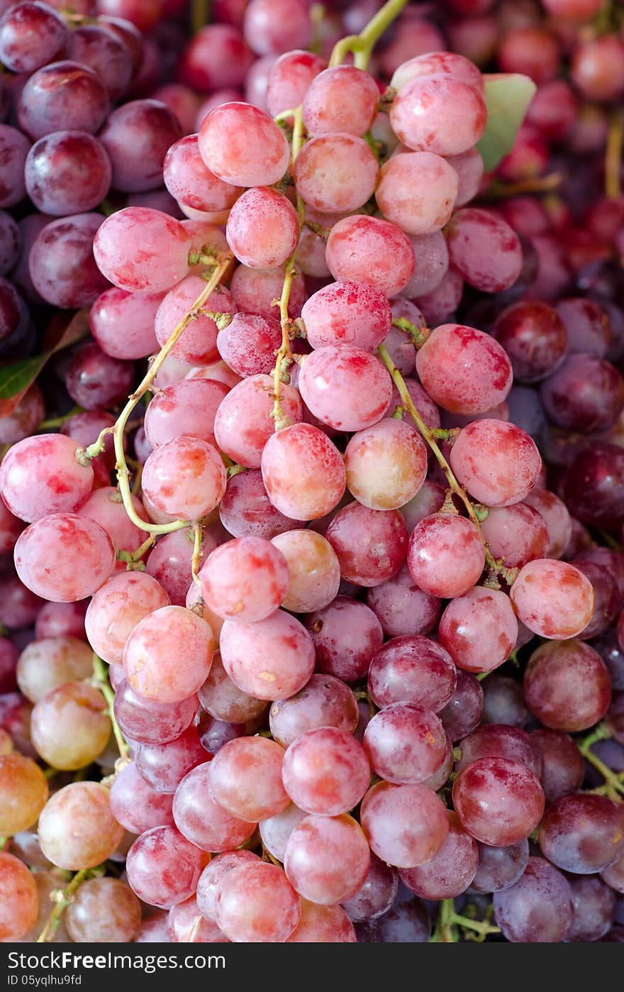 Red grape background