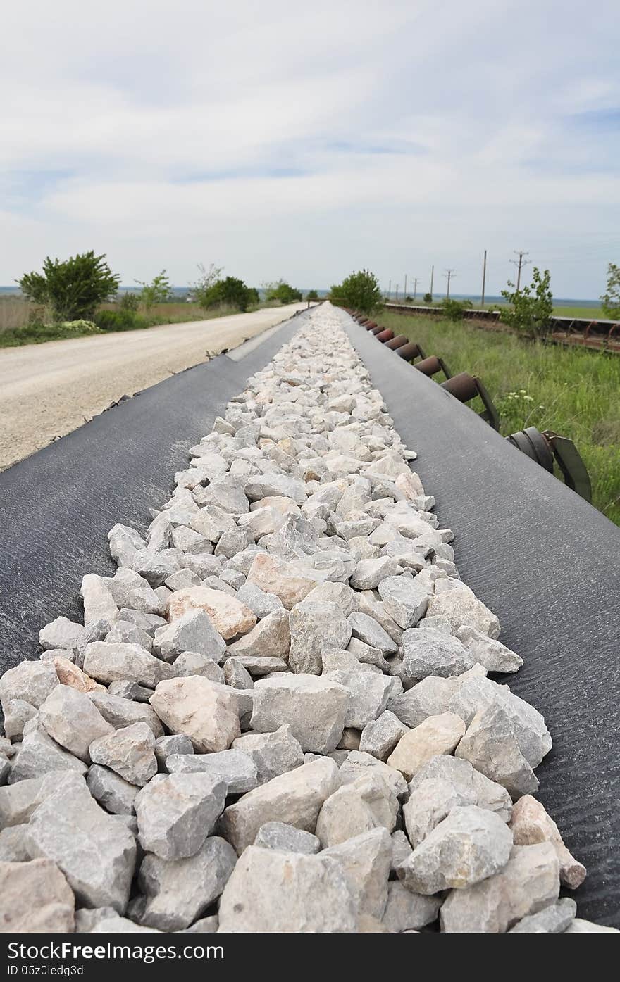 Chalk taken from chalk stone pit to Danube shore, to be loaded into barges. Chalk taken from chalk stone pit to Danube shore, to be loaded into barges.