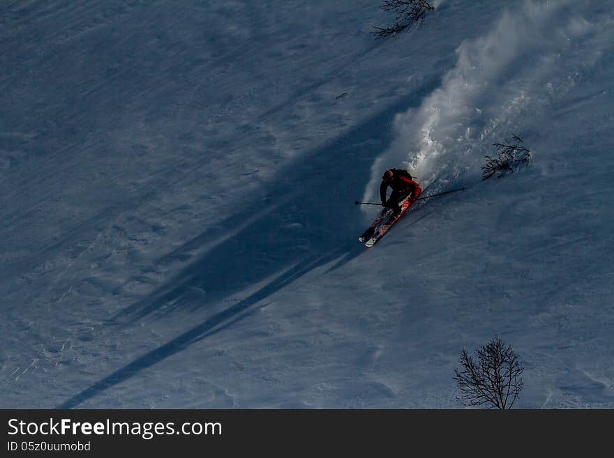 Freeride on  Kamchatka