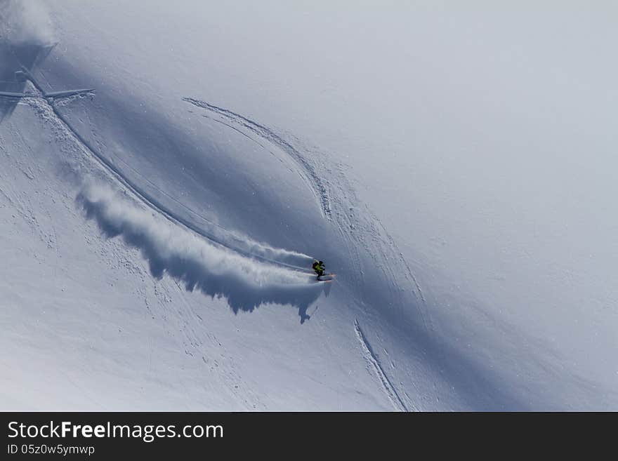 Freeride on  Kamchatka