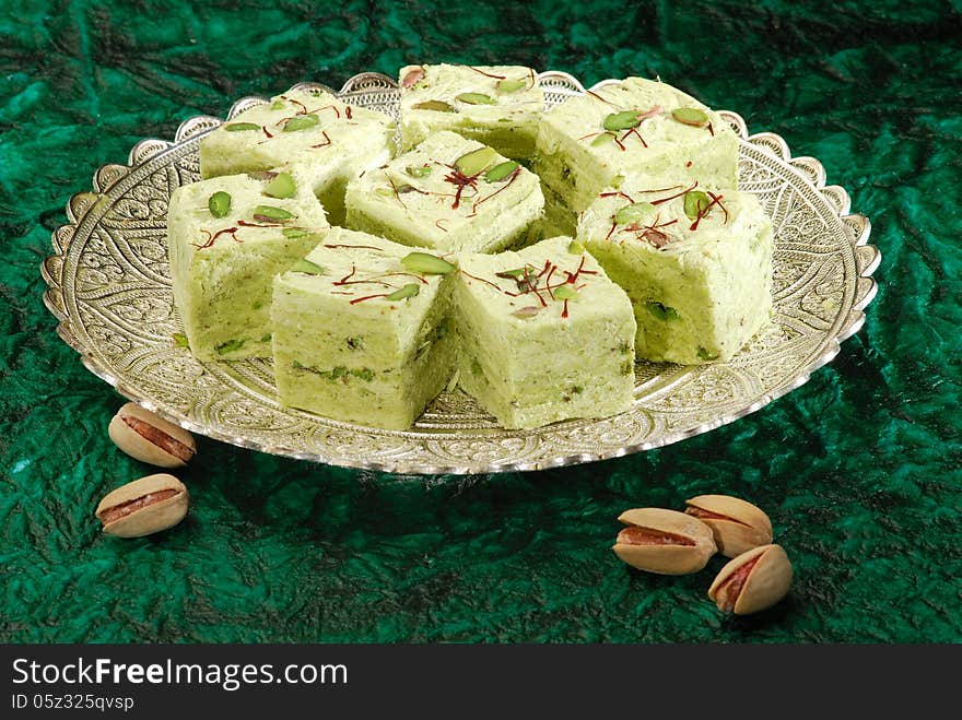 Closeup shot of Indian sweets