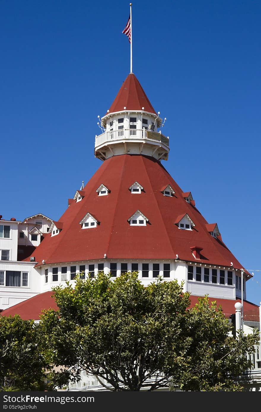 Hotel Del Coronado on Coronado Island in San Diego, California, USA. Hotel Del Coronado on Coronado Island in San Diego, California, USA