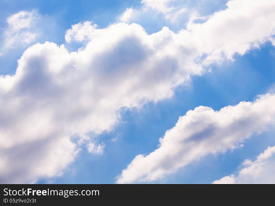 Puffy clouds