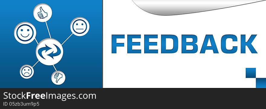 Feedback Banner with Icons Web