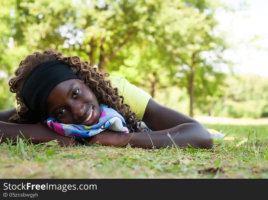 Sweet teenage black girl