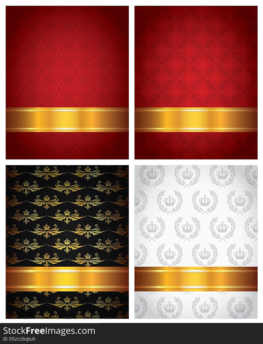 Set Of Decorative Backgrounds